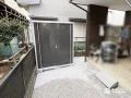 長もの収納タイプの物置を設置
