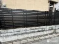 ブラックの目隠しフェンスでプライバシー性を高めた外構工事