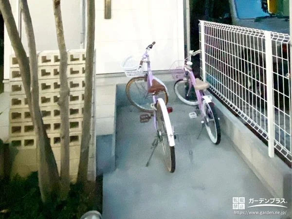 駐輪スペースを使いやすく整えた土間コンクリート打設工事