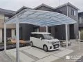 雨の日でも快適に乗り降りしやすい2台用カーポート設置工事