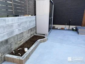 作業のしやすさにも配慮した植栽スペース