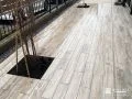 木目調タイルデッキと植栽スペースで“眺めて過ごせる庭”へ
