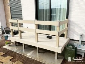 樹脂ウッドデッキでつなぐ、家族時間が広がる庭まわり[施工後]