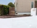 レンガと塗り壁で彩る、洋風かわいいらしい新築外構
