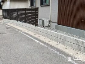 木調目隠しフェンスでつくる、プライバシーと開放感のちょうどいい距離感[施工後]