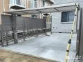 圧迫感を与えずに境界を区切る目隠しフェンス