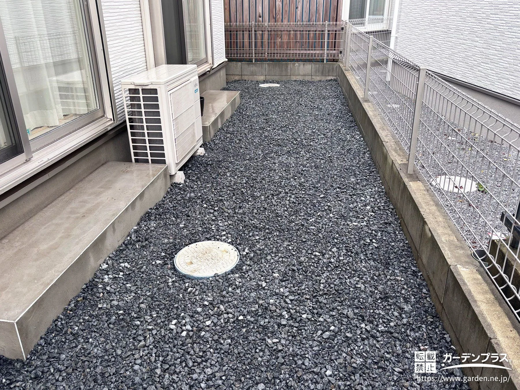 お庭への雑草対策でお手入れの負担を軽減した砂利敷き工事 (No.29453