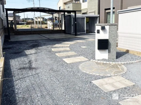 旗竿地でも快適に駐車できる外構リフォーム工事
