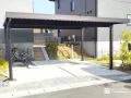 積雪に備えた頑丈なつくりのカーポート設置とスロープ工事