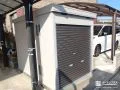 バイクを安心して保管できる防犯性バッチリの大型物置設置工事