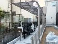 雨の日も快適な屋根付きの駐輪スペース工事