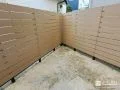 お庭のプライバシーを守る高さのある目隠しフェンス設置工事