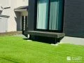 おしゃれなグレーのウッドデッキ