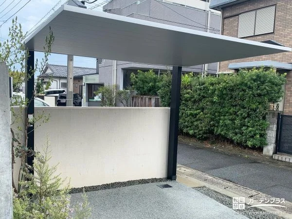 ノイズレスデザインの屋根で大切な自転車を守る駐輪スペース工事