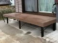人工木のウッドデッキ