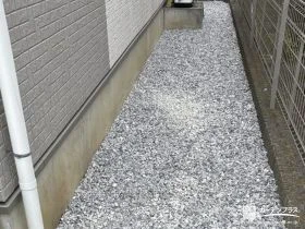 水はけ良く雑草の生えにくい犬走り[施工後]