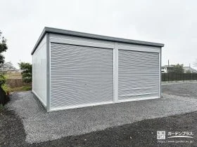 広い敷地をもっと使いやすく。愛車と趣味を楽しむ大型ガレージ設置工事