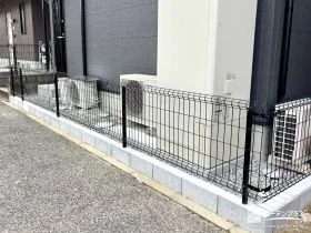 開放感のある敷地境界[施工後]