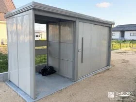 荷物や自転車の収納に便利にお使いいただける物置設置工事