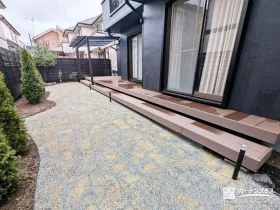 窓を開けて過ごせる、プライベートデッキ空間[施工後]