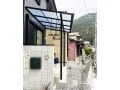 リビングからつながる、使いやすいタイルデッキ