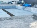 広々とした駐車スペースを確保する土間コンクリート打設工事