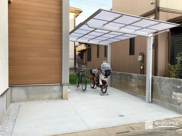 毎日の駐車がスムーズになる、すっきり機能的な駐車スペース