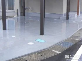 土間コンクリートの駐車スペース[施工後]
