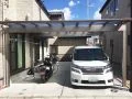 フラット屋根のカーポート設置で日々の暮らしが快適になった工事