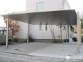 フラットでノイズレスなデザインが美しいカーポートの設置工事