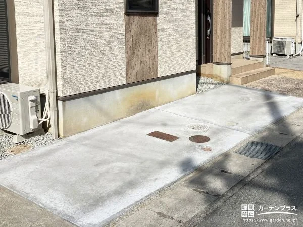 砂利から使いやすい駐車スペースへとリフォームした舗装工事