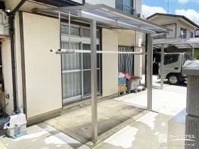 物干し付きで雨の日も気にせず洗濯物を干せる家事空間づくり工事