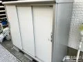 収納力を確保しお庭まわりをすっきり整える物置を設置した工事