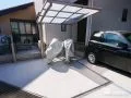 サイクルポートとコンクリートで使いやすく整えた駐輪スペース工事