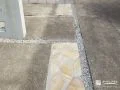 乱形石をあしらった玄関アプローチ 乱形石をあしらった玄関アプローチ
