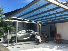 2台分の駐車スペースを快適に守るすっきりカーポート設置工事