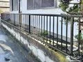 道路と敷地を区切りと見通しも確保する境界フェンス設置工事