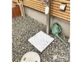 細部までこだわった、見た目も美しい立水栓まわり[施工後]