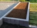 化粧ブロックでつくった花壇: