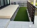 お庭に寛ぎのウッドデッキを設置