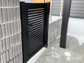 防犯性を向上させる門扉[施工後]
