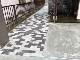 舗装で暮らしやすさを高めた外構リフォーム工事