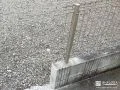 メッシュフェンスで境界を区切った開放感ある敷地境界工事