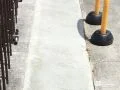 駐車スペース入り口にコンクリートを打ち段差を解消した工事