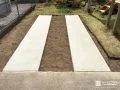 駐車しやすさに配慮した駐車スペースの土間コンクリート打設工事