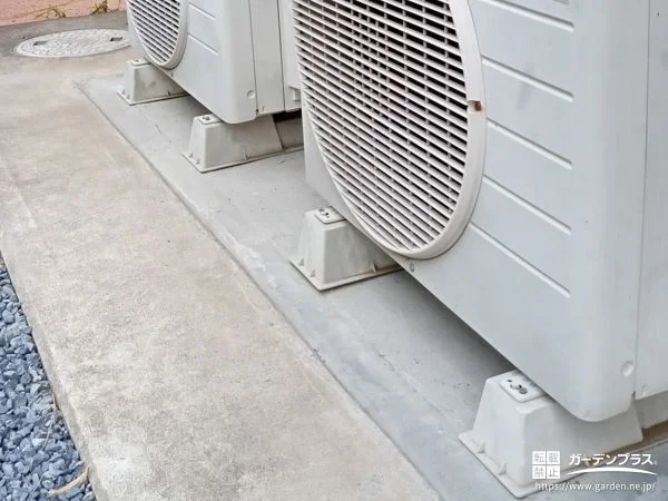 No.29878 室外機まわりをすっきり整える土間コンクリートの打設工事[施工後]