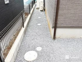 毎日のお手入れがラクになる犬走りづくり[施工後]