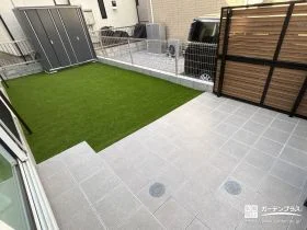 お手入れを減らして、家族で過ごす時間が増えるお庭へ[施工後]