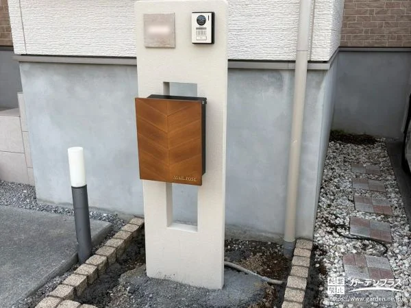 機能門柱と目隠しフェンス設置で使いやすく安心感のある外構工事