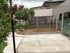 駐車スペースを拡張したゆとりのある使いやすいリフォーム工事